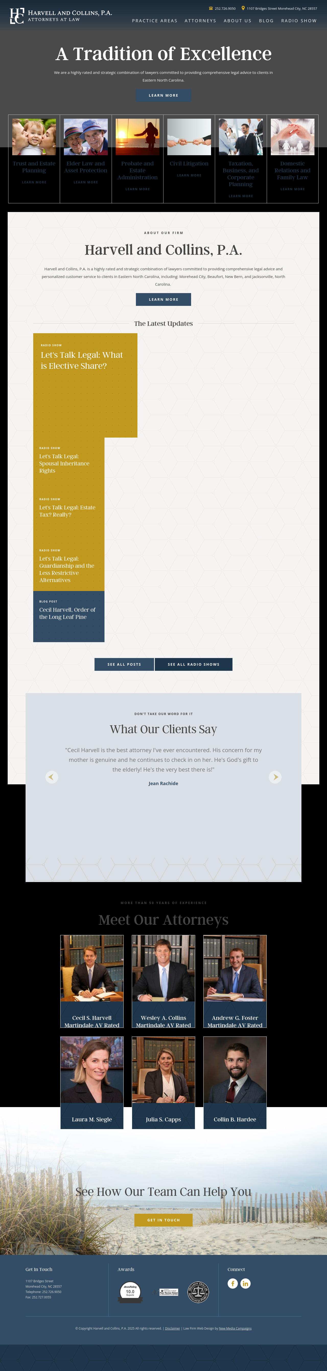 Harvell & Collins, P.A. - Morehead City NC Lawyers