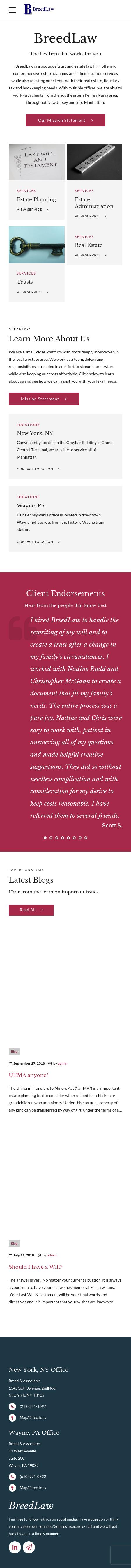 Breed & Associates - New York NY Lawyers
