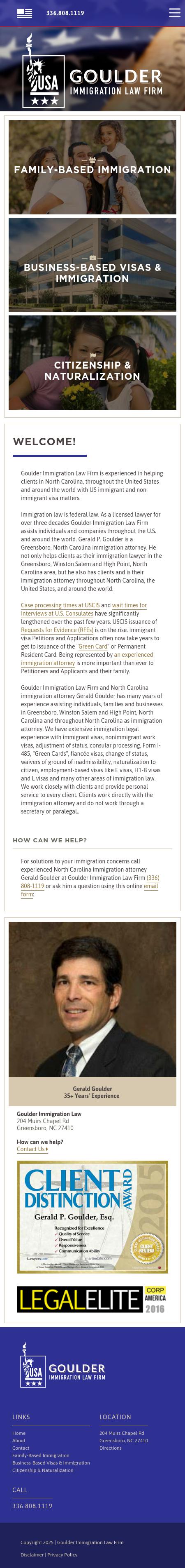 Goulder Immigration Law Firm - Greensboro NC Lawyers