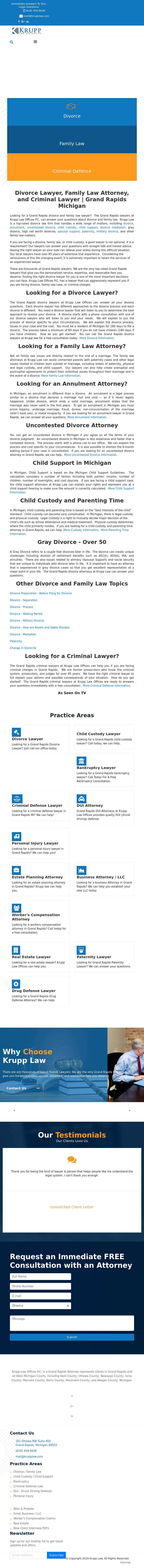 Krupp Law Offices - Grand Rapids MI Lawyers