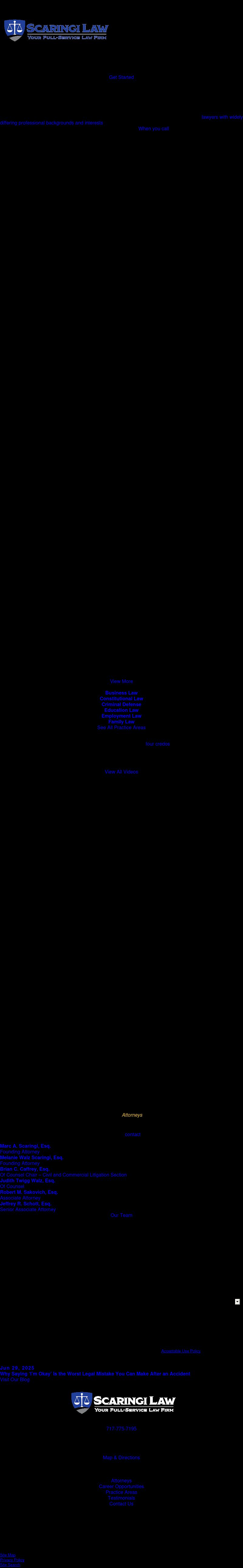 Scaringi & Scaringi, P.C. - Harrisburg PA Lawyers